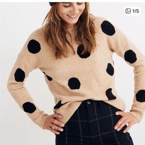 Madewell Polka Dot Sweater